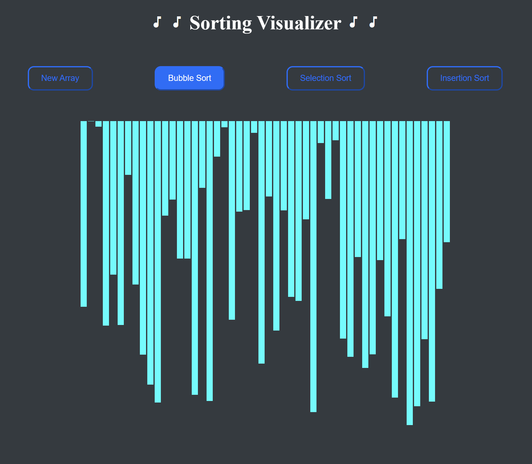 Sorting Visualizer app preview